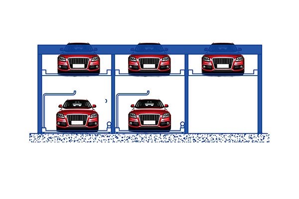 PSH兩層升降橫移式立體停車設備租賃